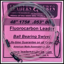 175# 48" Fluorocarbon Leader .053" Dia